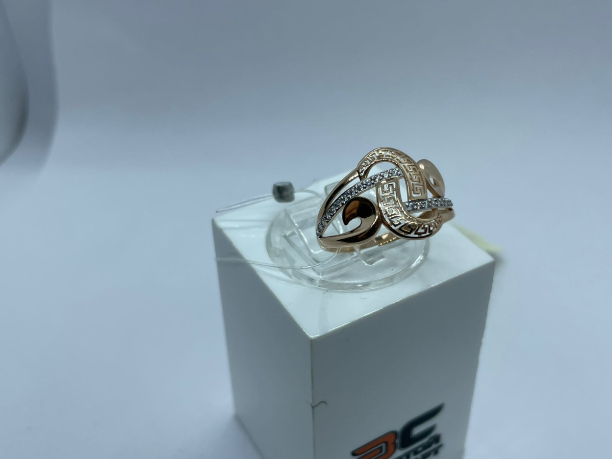 КОЛЬЦО С КАМНЯМИ (Au 585)