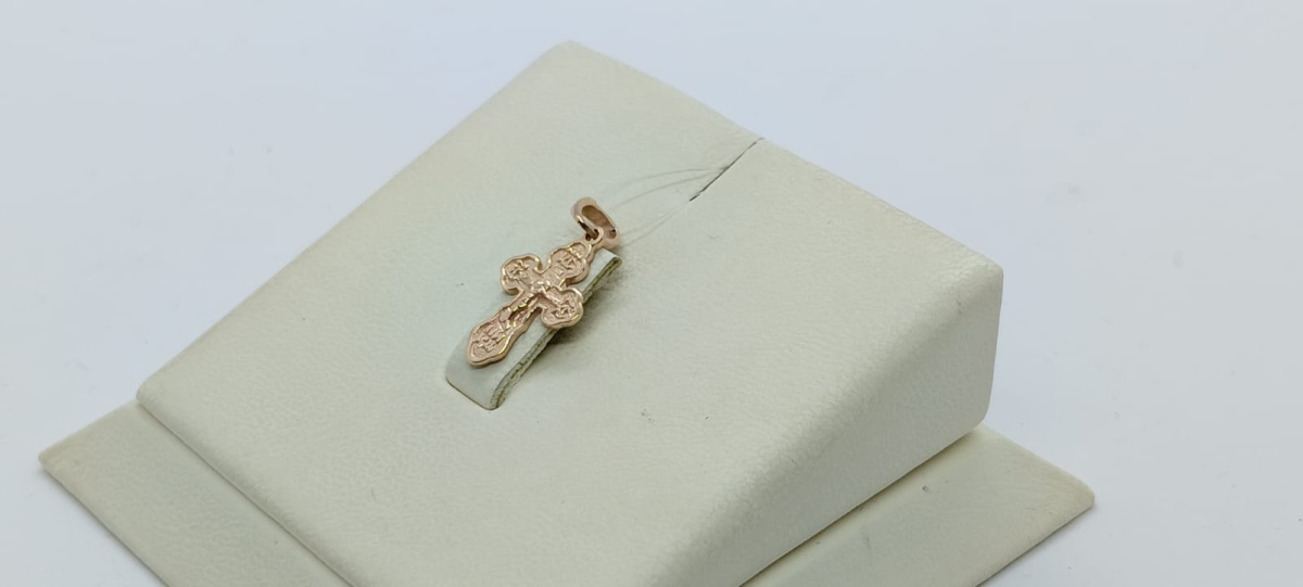 ПОДВЕСКА КРЕСТ без камня (Au 585)