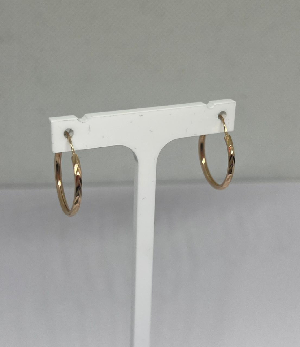 СБКМ585 СЕРЬГИ БЕЗ КАМНЯ (Au 585)