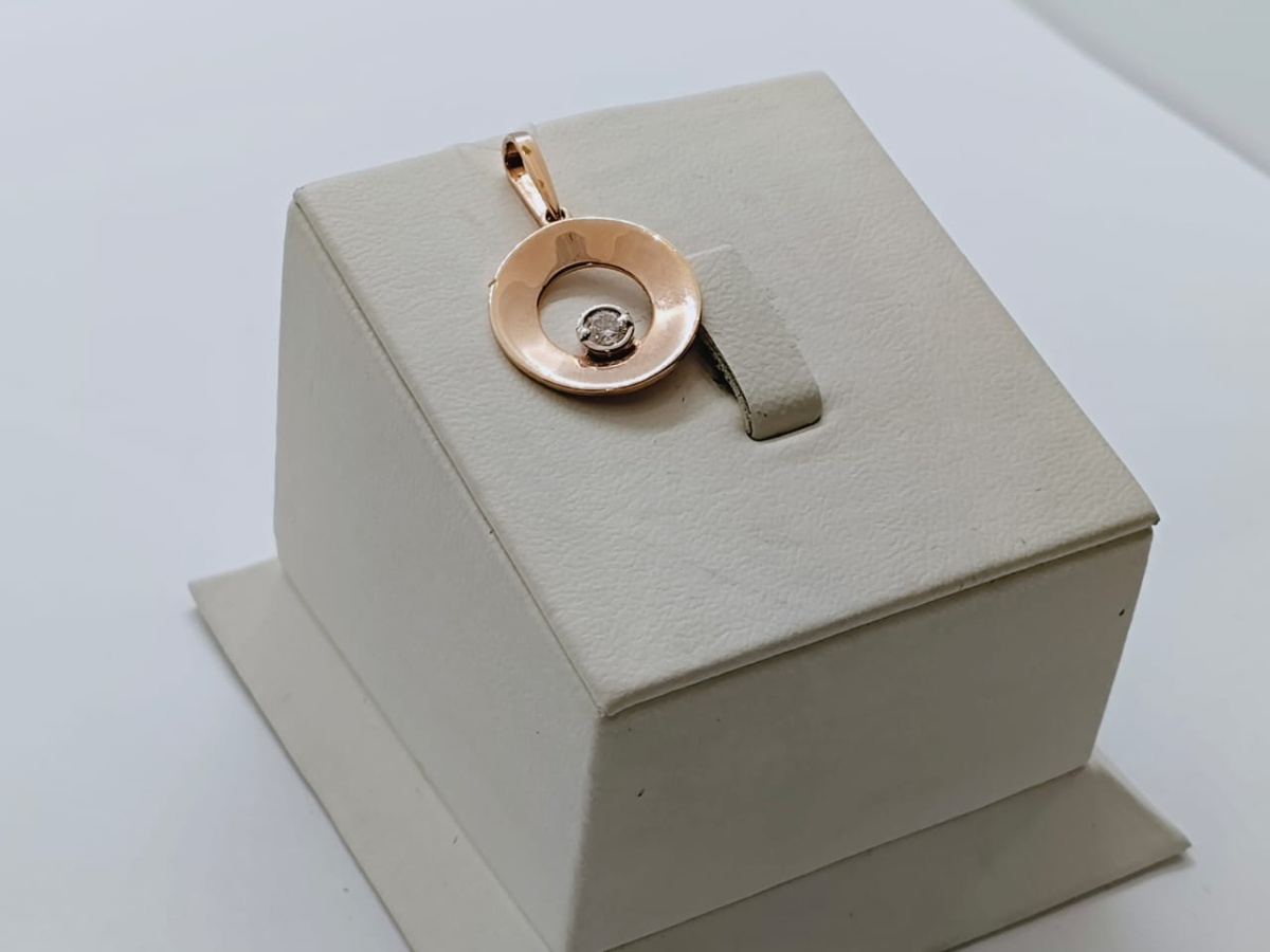 10116400 ПОДВЕСКА С КАМНЕМ (Au 585)