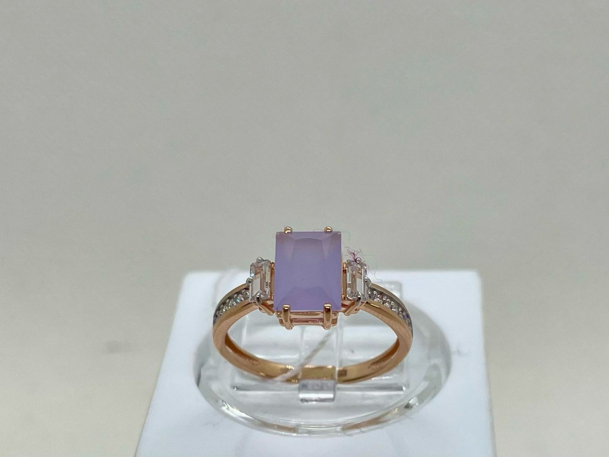 КОЛЬЦО С КАМНЯМИ (Au 585)