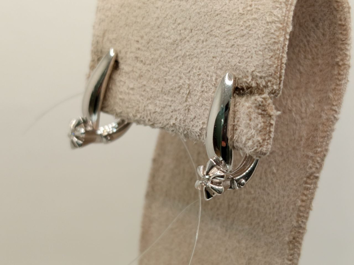 СЕРЬГИ БРИЛЛИАНТ (Ag 925)