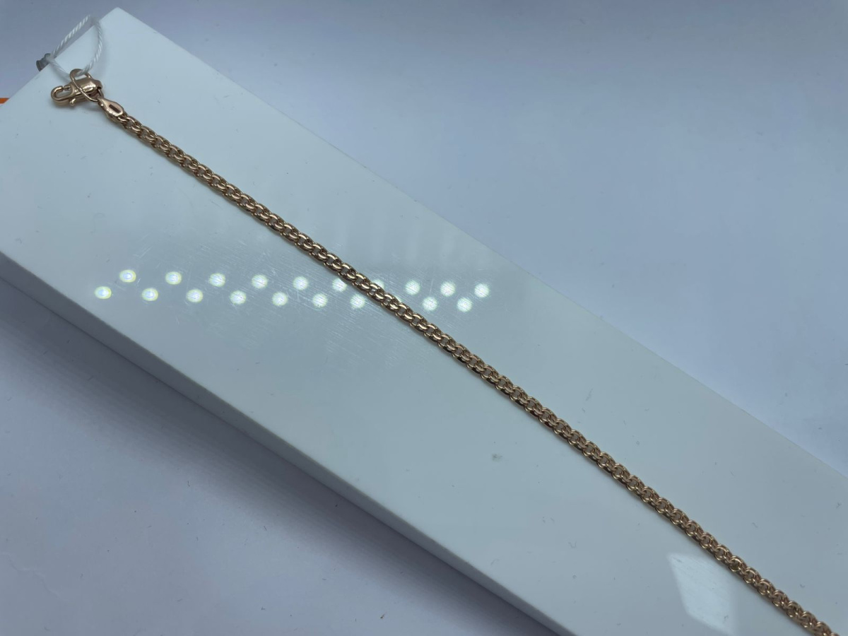 БЛБ585 БРАСЛЕТ ПОЛНОВЕСНЫЙ Бисмарк (Au 585)