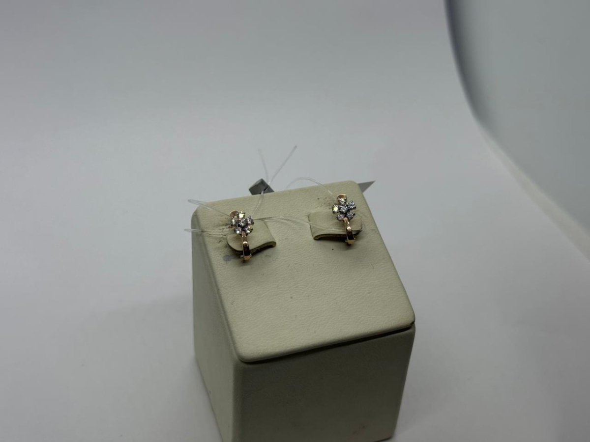 СЕРЬГИ С КАМНЯМИ (Au 585)