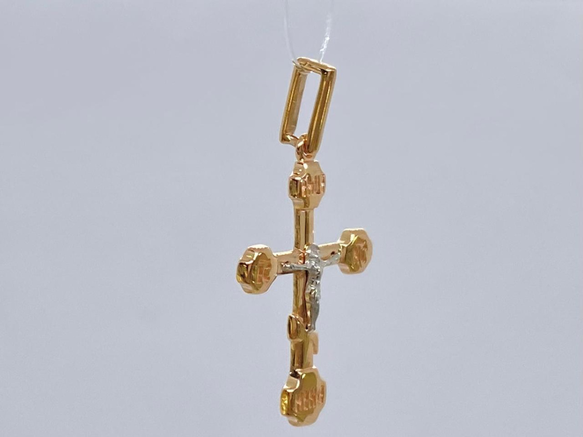 ПОДВЕСКА КРЕСТ без камня (Au 585)