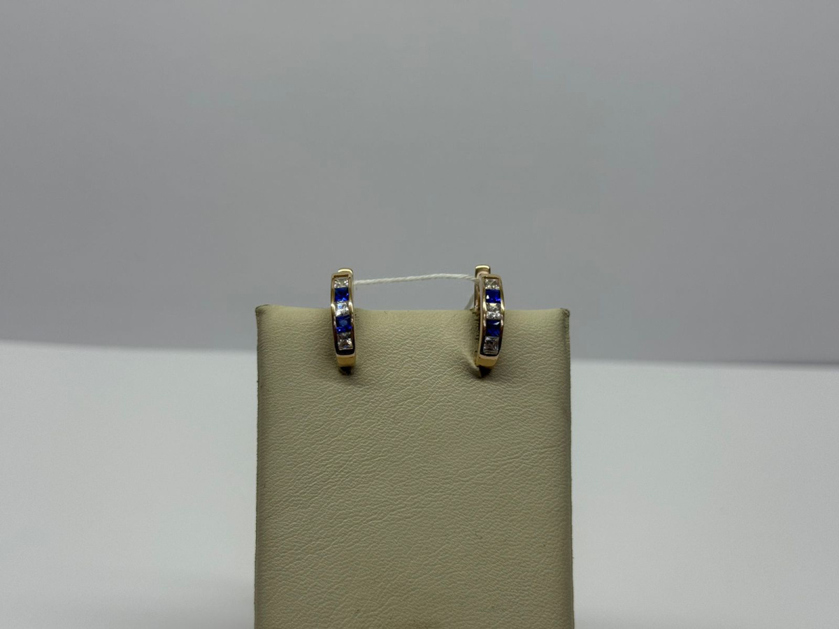 СКМИ585 СЕРЬГИ С КАМНЯМИ (Au 585)