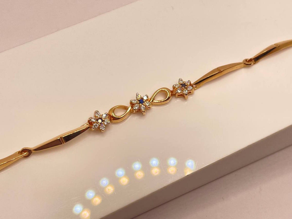 БРАСЛЕТ С КАМНЯМИ (Au 585)