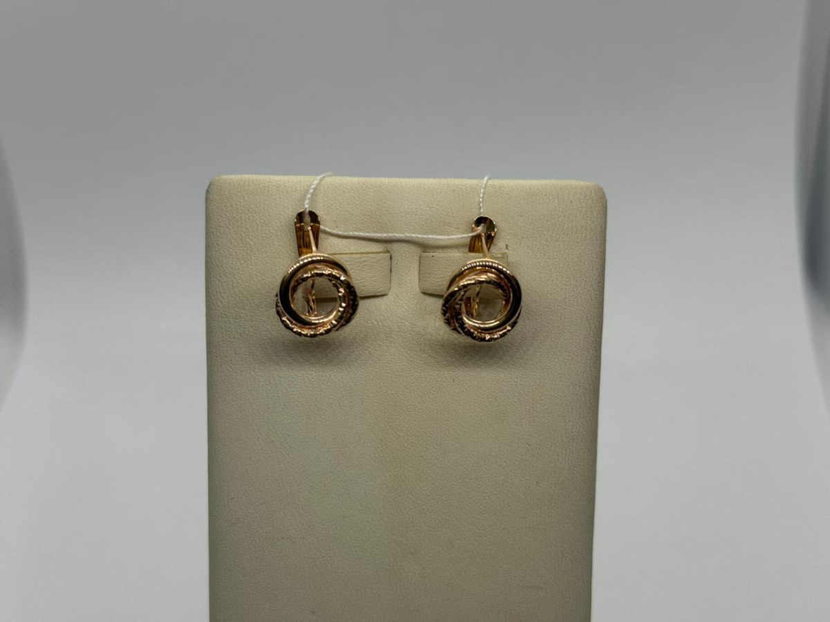 СЕРЬГИ БЕЗ КАМНЯ (Au 585)