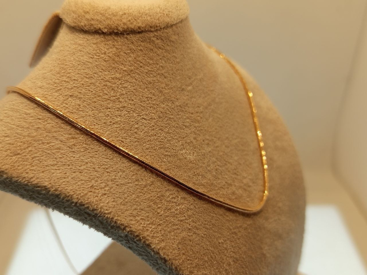 НЦ 12-078 ЦЕПЬ ПОЛНОВЕСНАЯ Жгут(снейк) (Au 585)