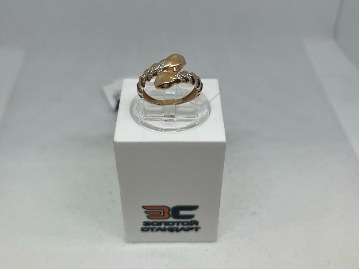 КОЛЬЦО С КАМНЯМИ (Au 585)