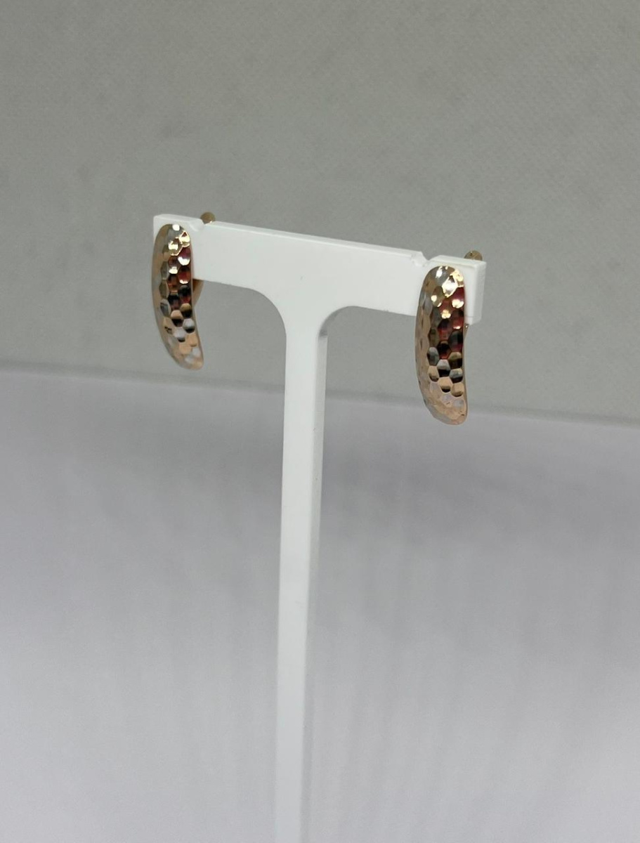 СБКМ585 СЕРЬГИ БЕЗ КАМНЯ (Au 585)