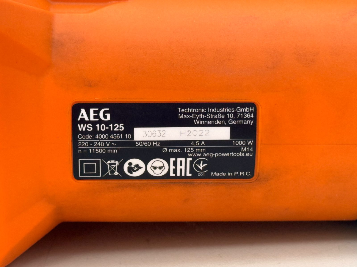 Угловая шлифмашина AEG WS 10-125