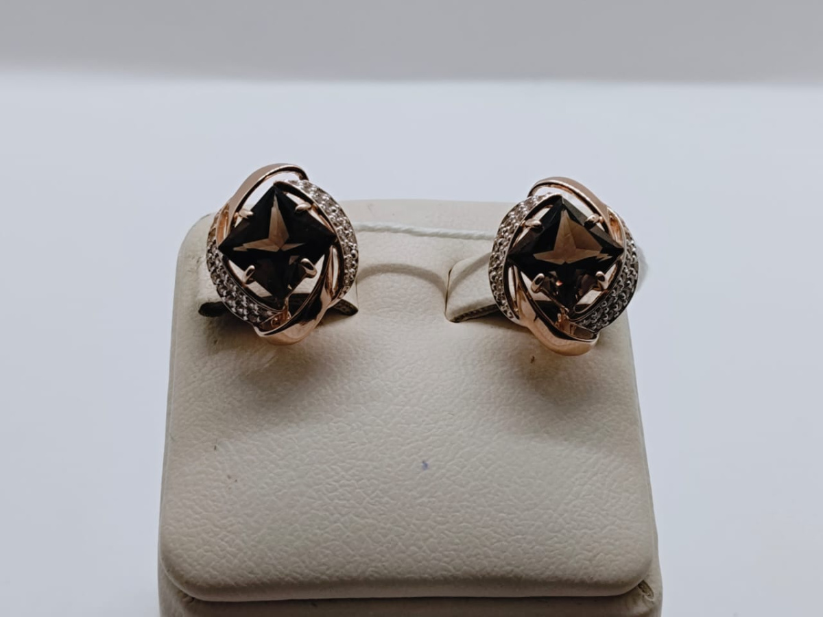 СЕРЬГИ С КАМНЯМИ (Au 585)