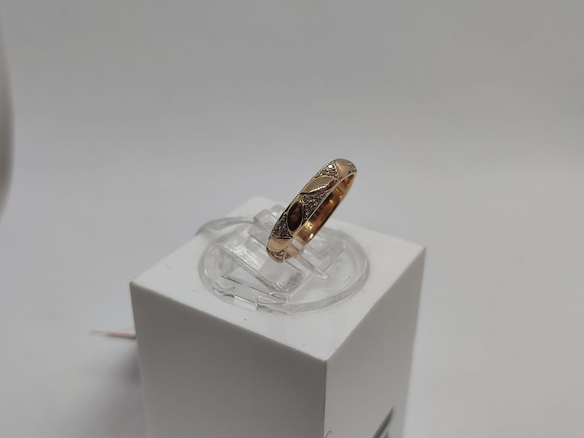 КОЛЬЦО С КАМНЯМИ (Au 585)