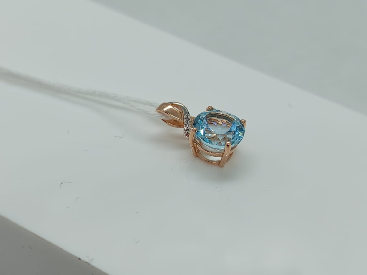 ПОДКМИ585 ПОДВЕСКА С КАМНЯМИ (Au 585)