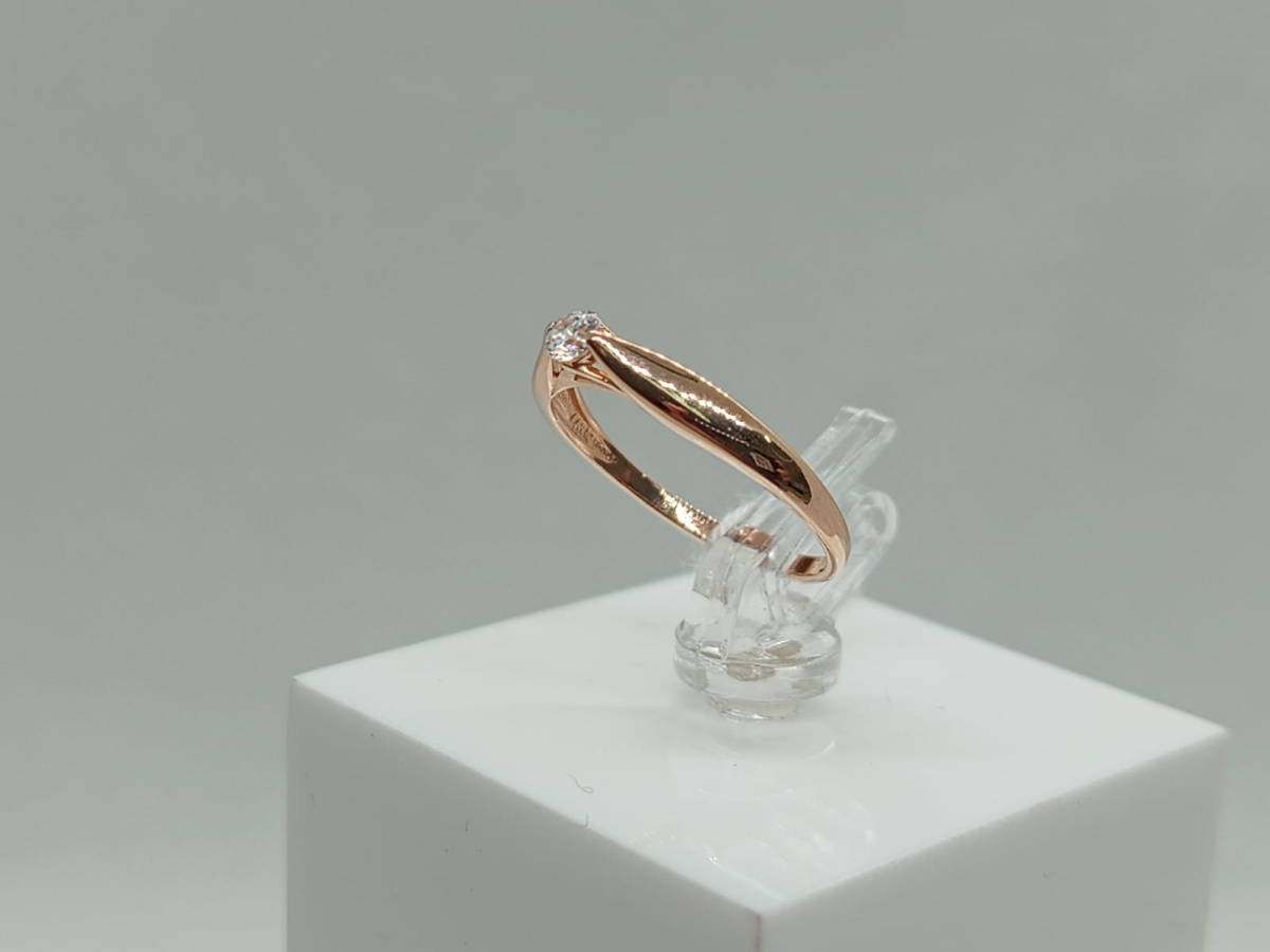 КОЛКМ585 КОЛЬЦО С КАМНЕМ (Au 585)