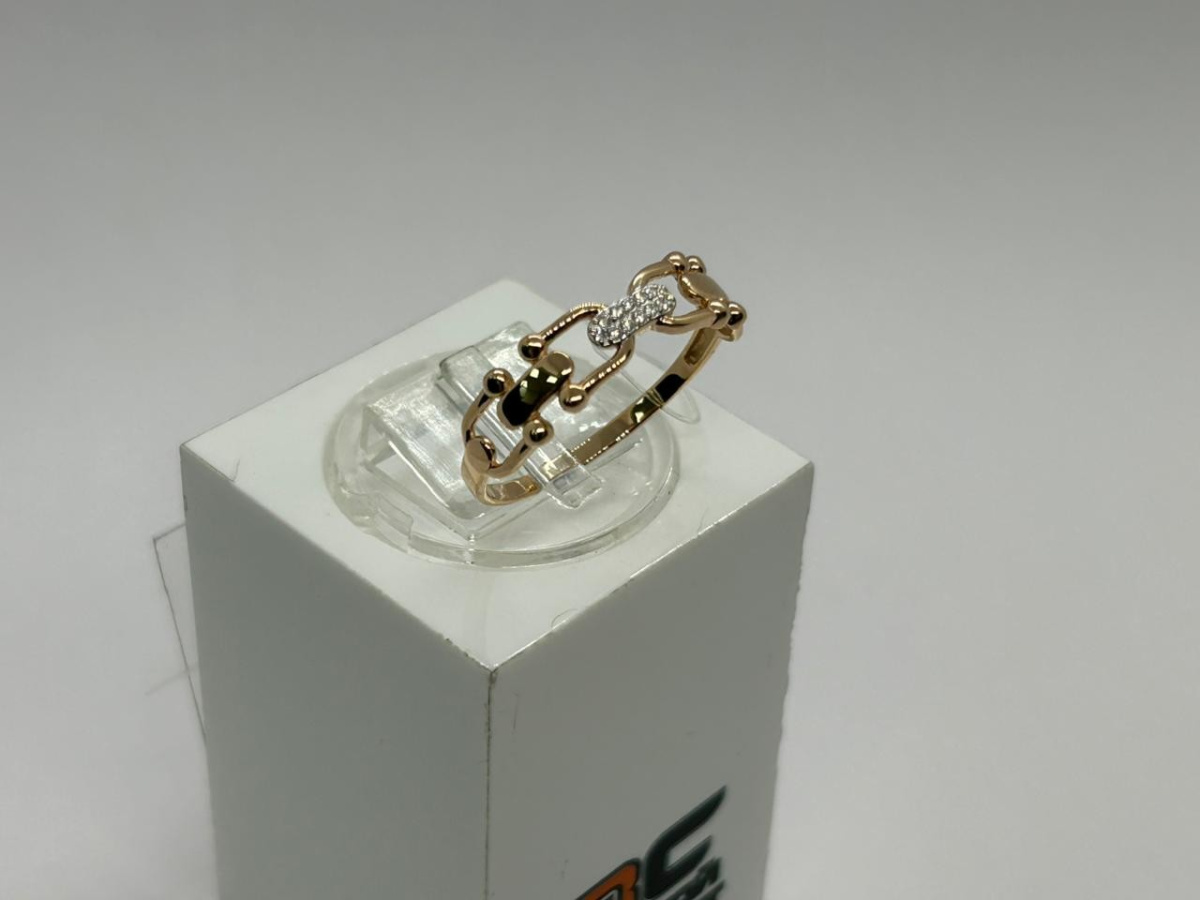 КОЛЬЦО С КАМНЯМИ (Au 585)