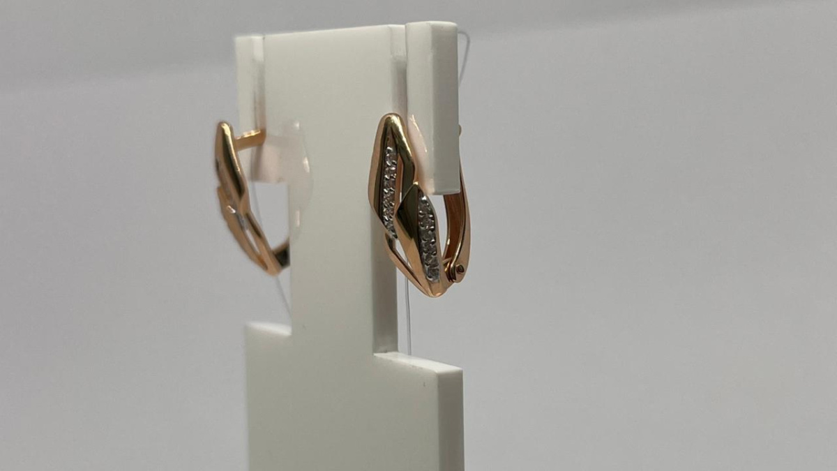 СЕРЬГИ С КАМНЯМИ (Au 585)