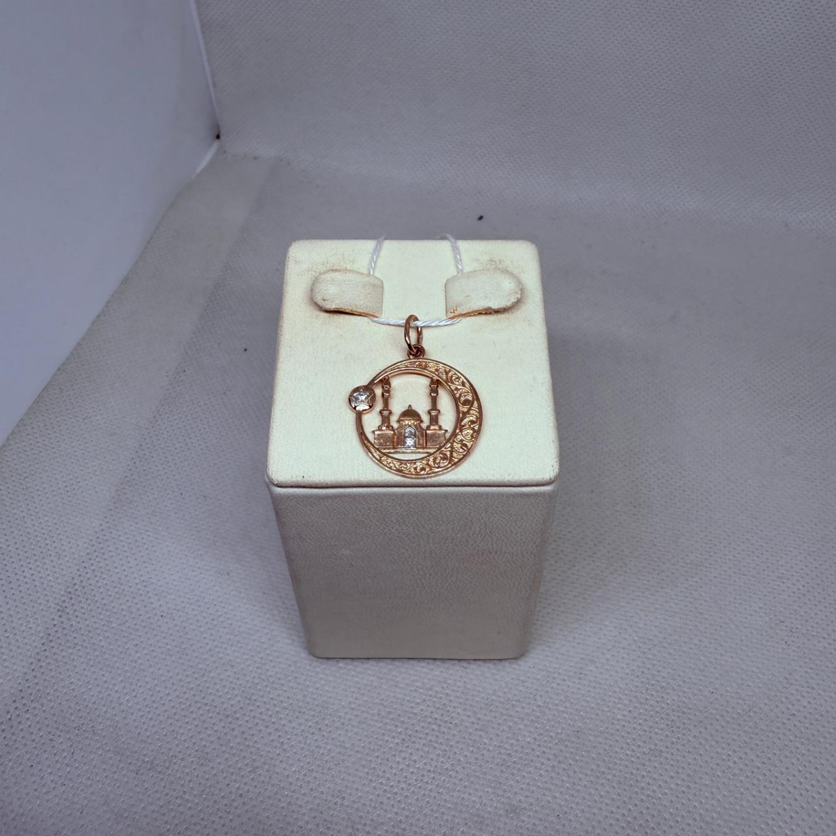 ПОДМКИ585 ПОДВЕСКА МЕЧЕТЬ С КАМНЯМИ (Au 585)