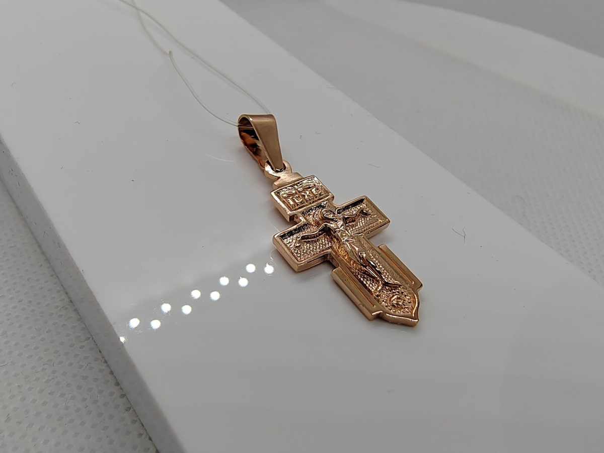 ПОДВЕСКА КРЕСТ без камня (Au 585)