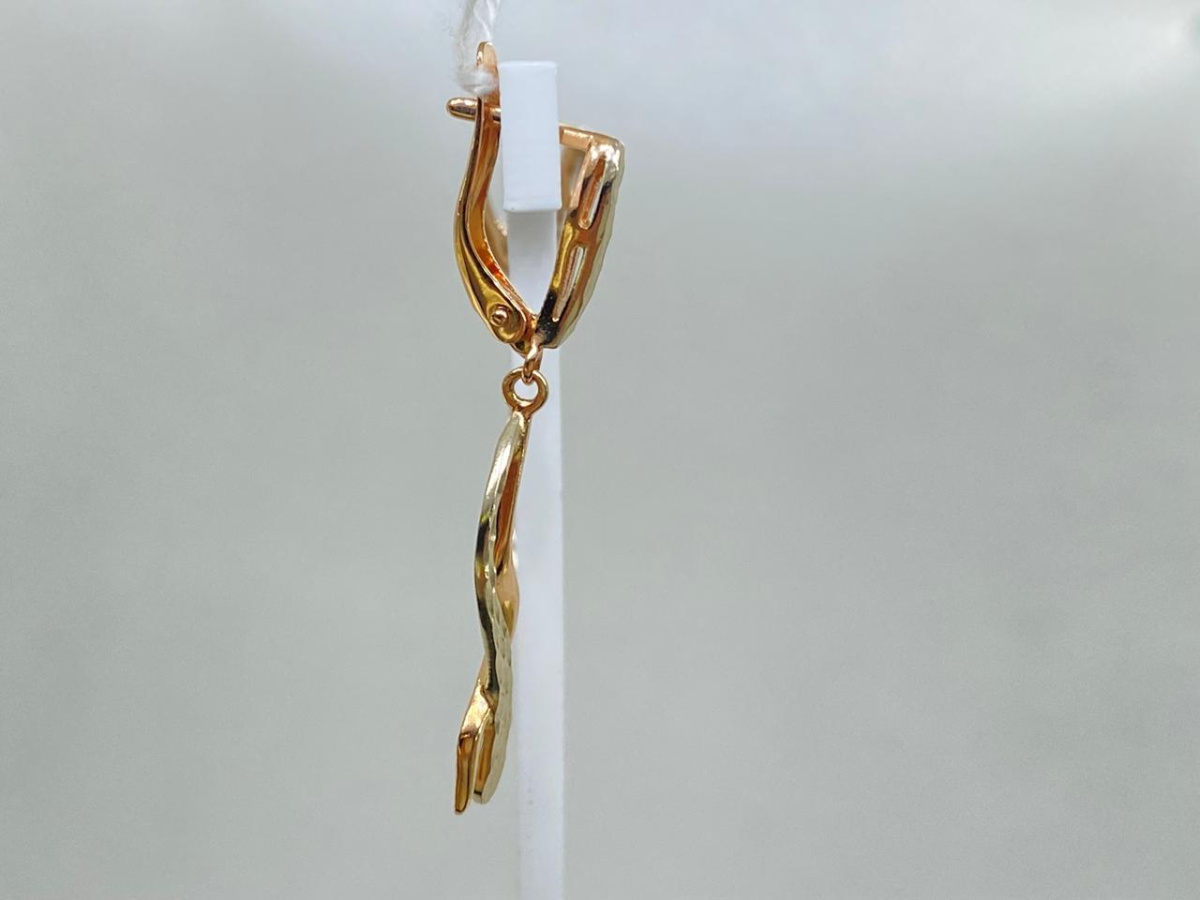 СЕРЬГИ БЕЗ КАМНЯ (Au 585)