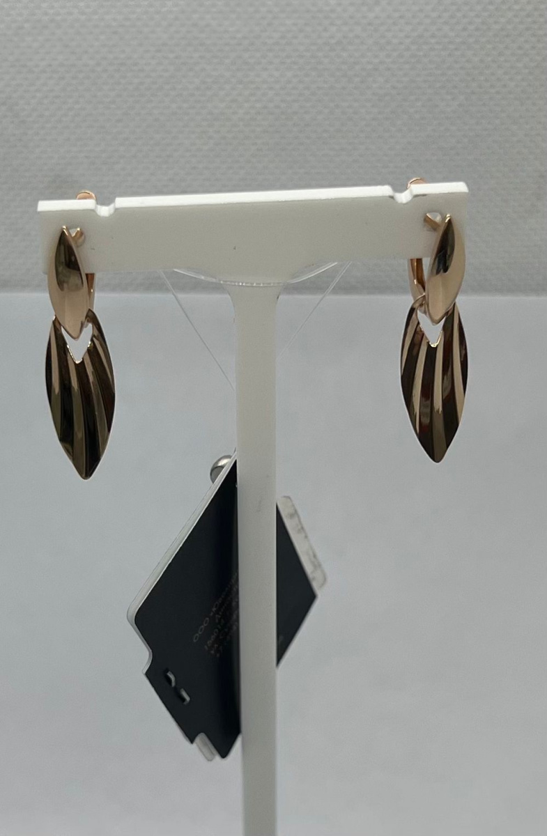 СЕРЬГИ БЕЗ КАМНЯ (Au 585)