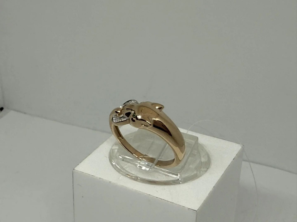 КОЛЬЦО С КАМНЯМИ (Au 585)