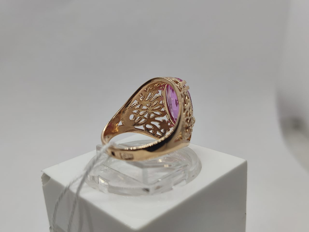 КОЛКМ583 КОЛЬЦО С КАМНЕМ (Au 583)