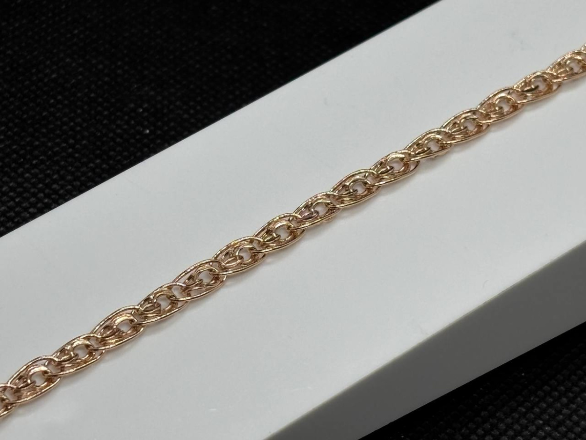 БРАСЛЕТ ПУСТОТЕЛЫЙ Нона бисмарк (Au 585)