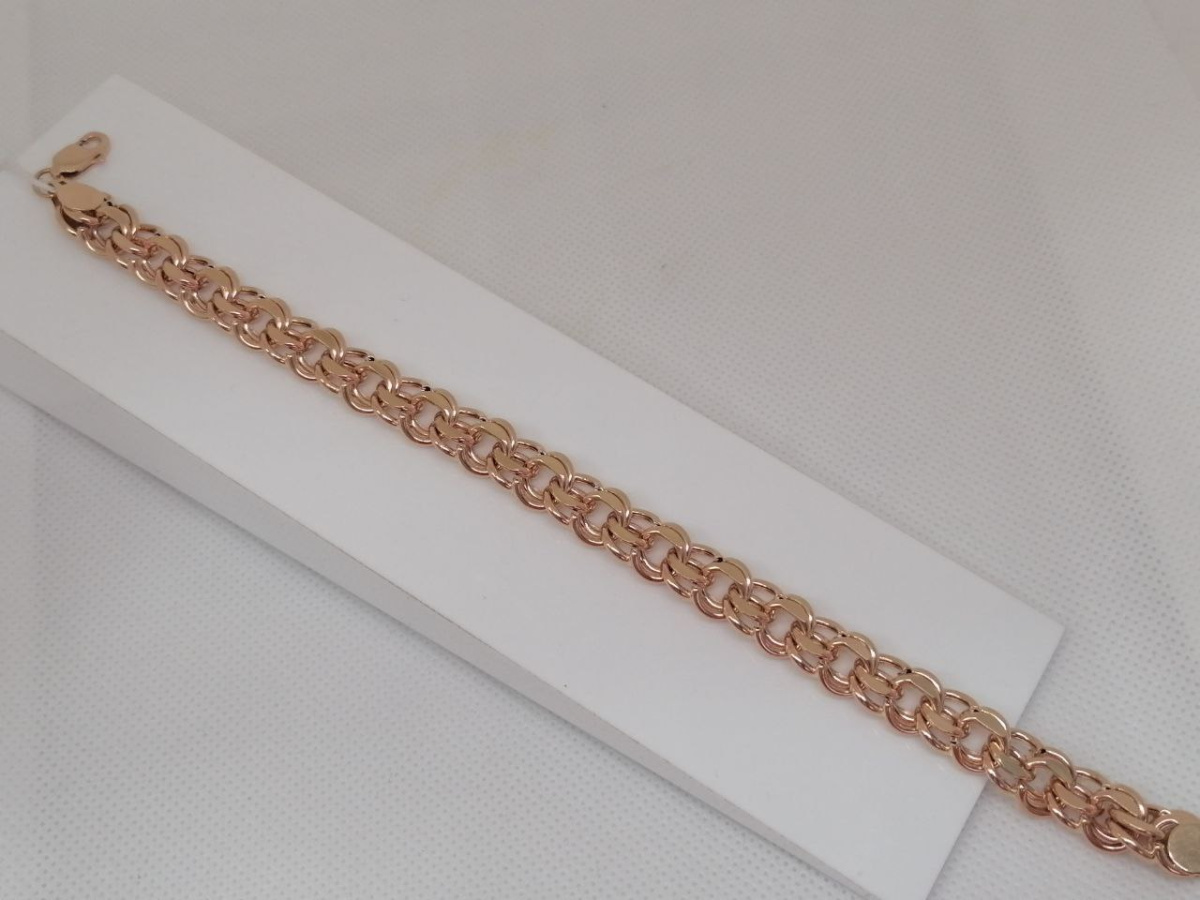 БРАСЛЕТ ПУСТОТЕЛЫЙ Бисмарк Au 585