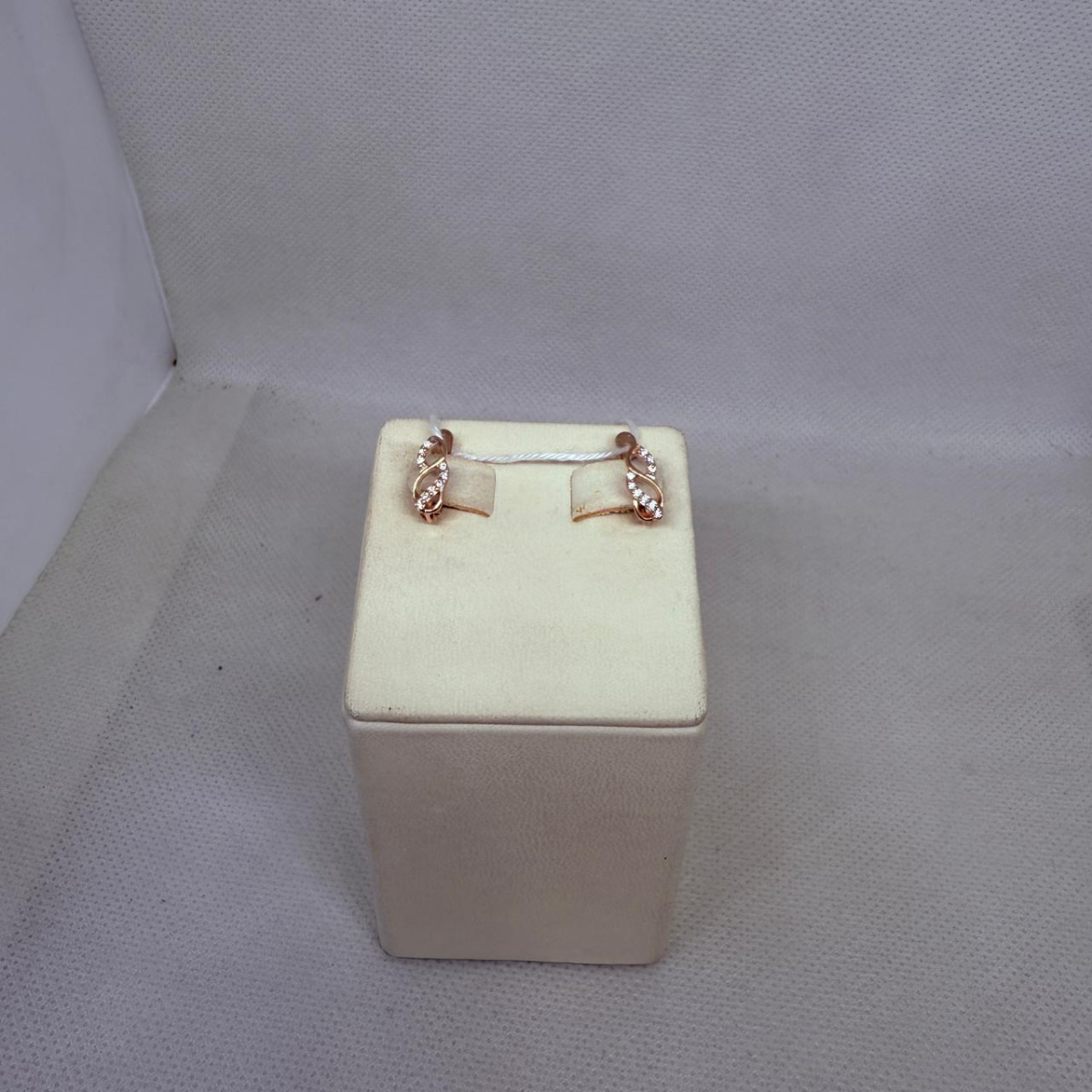 СКМИ375 СЕРЬГИ С КАМНЯМИ (Au 375)