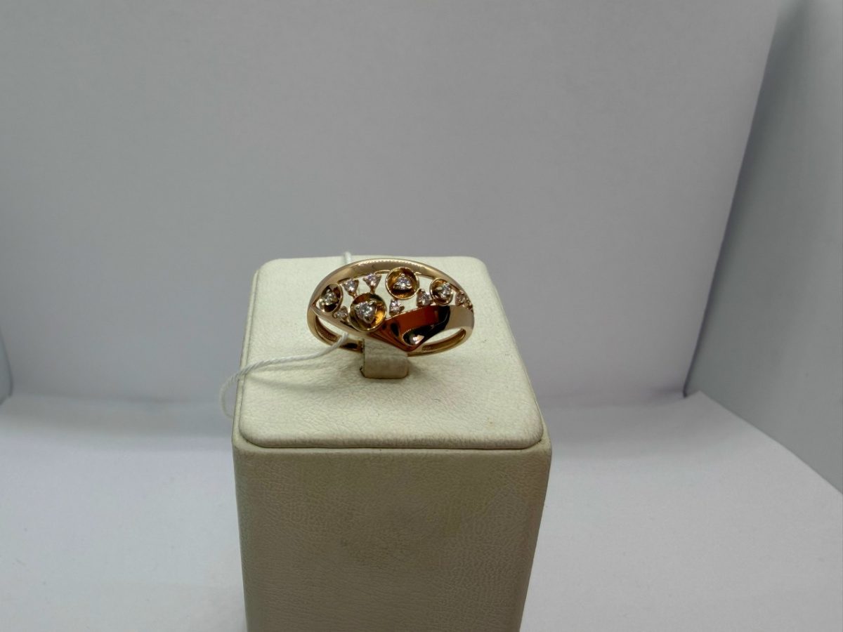 КОЛКМИ585 КОЛЬЦО С КАМНЯМИ (Au 585)