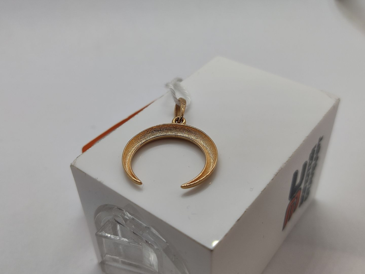 ПОДПБК585 ПОДВЕСКА ПОЛУМЕСЯЦ БЕЗ КАМНЯ (Au 585)