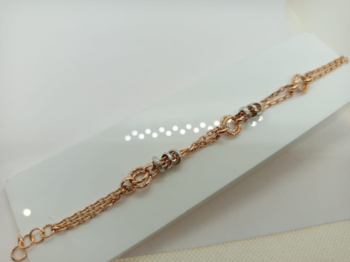 Т-26133 БРАСЛЕТ ФАНТАЗИЯ без камня (Au 585)