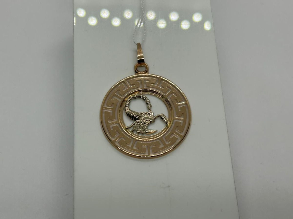 ПОДВЕСКА ЗНАК ЗОДИАКА СКОРПИОН (Au 585)