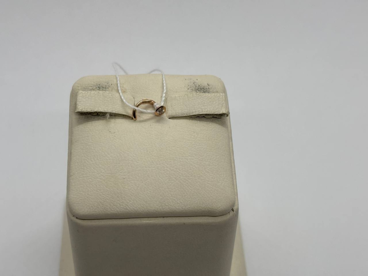 ПИРСИНГ В НОС с камнем (Au 585)