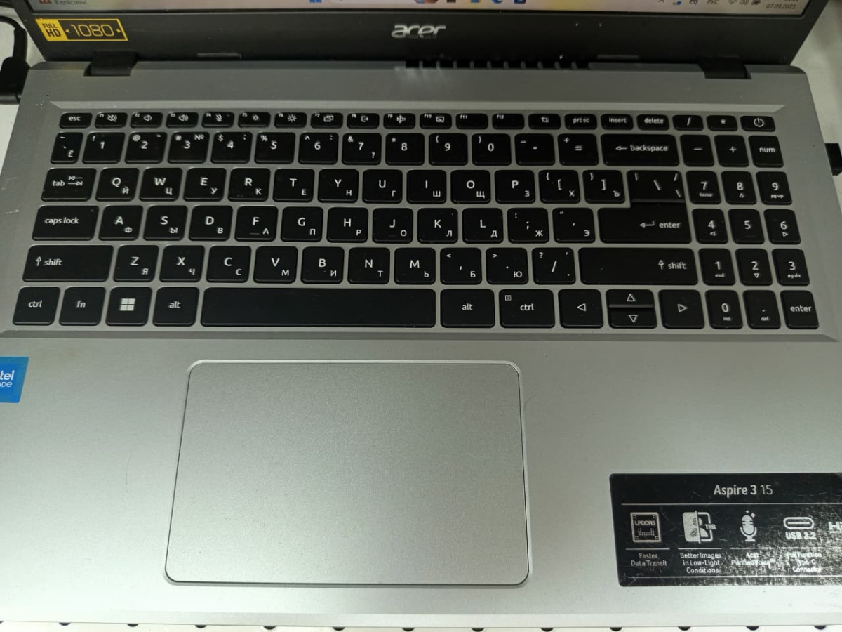 Ноутбук Acer; N100, Intel UHD Graphics, 8 Гб, 256 Гб, Нет