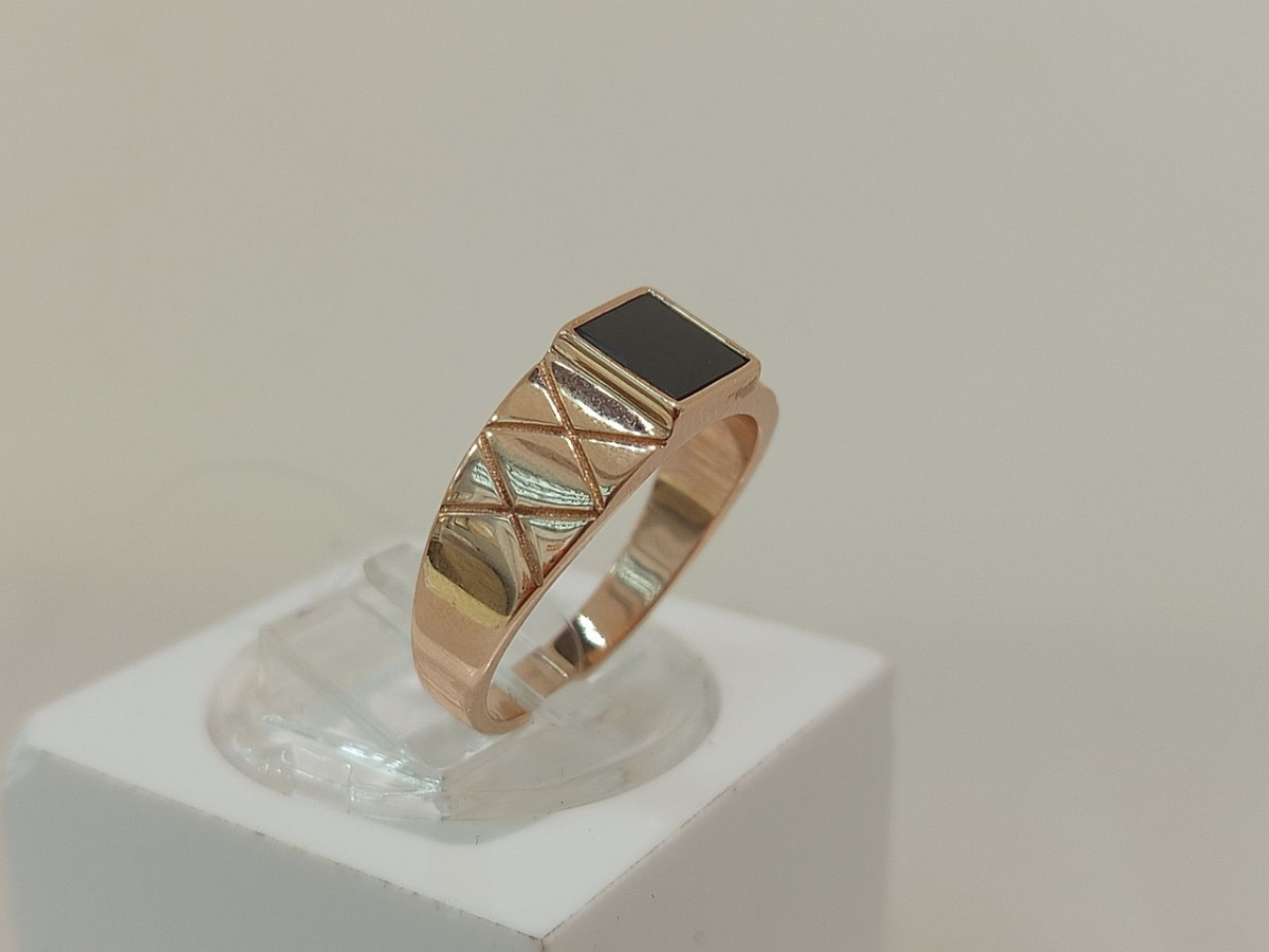 ПЕЧАТКА С КАМНЕМ (Au 585)