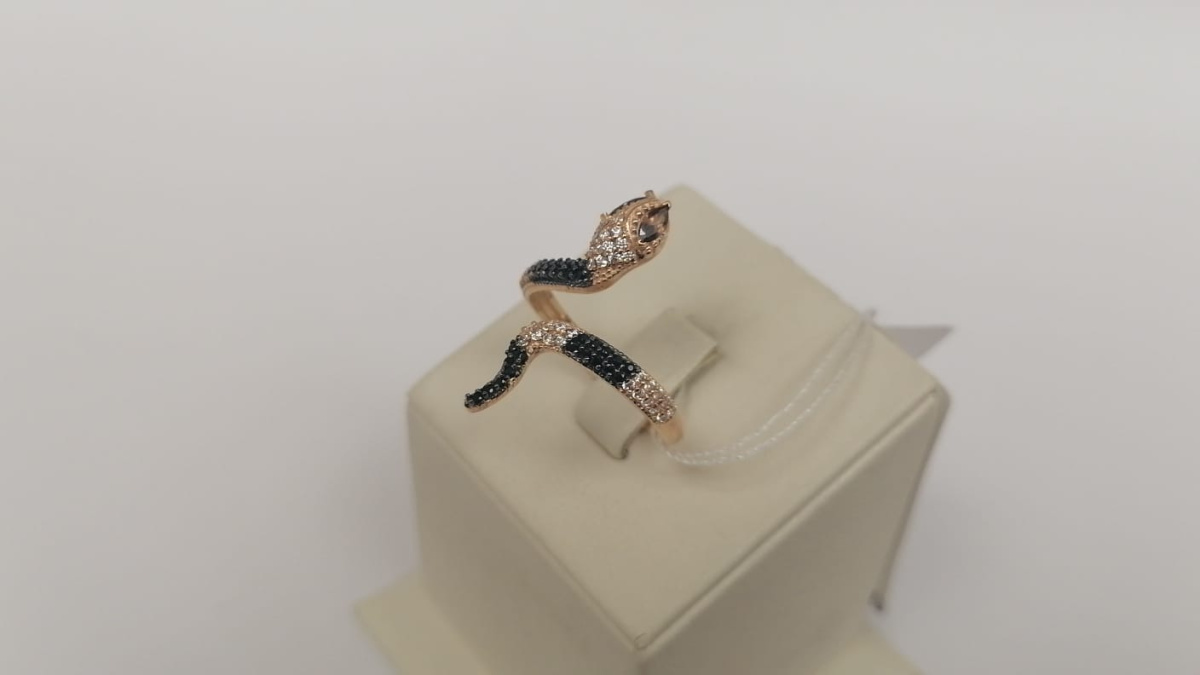 КОЛЬЦО С КАМНЯМИ (Au 585)