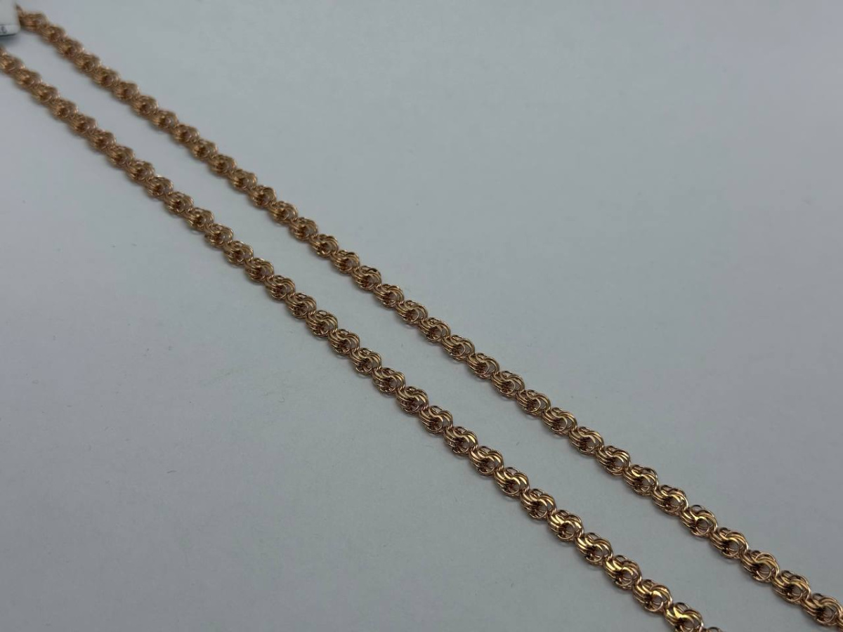 Роза Ц040 ЦЕПЬ ПУСТОТЕЛАЯ Роза (Au 585)