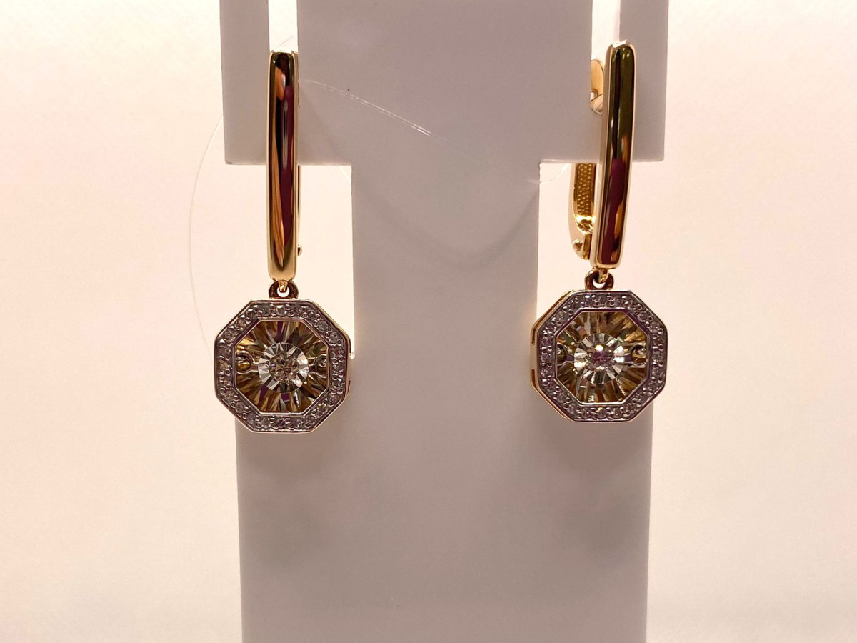 СЕРЬГИ БРИЛЛИАНТ (Au 585)