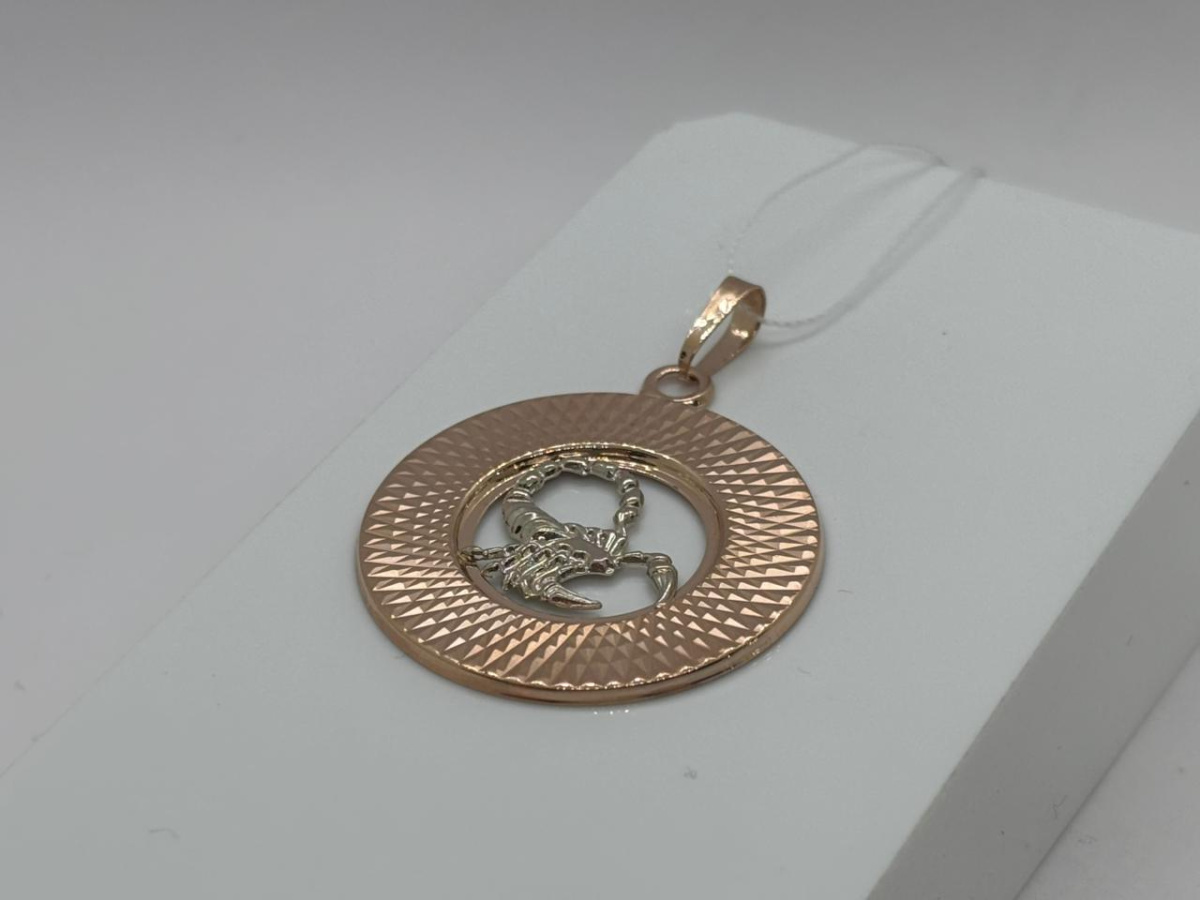КрБПАскр ПОДВЕСКА ЗНАК ЗОДИАКА СКОРПИОН (Au 585)