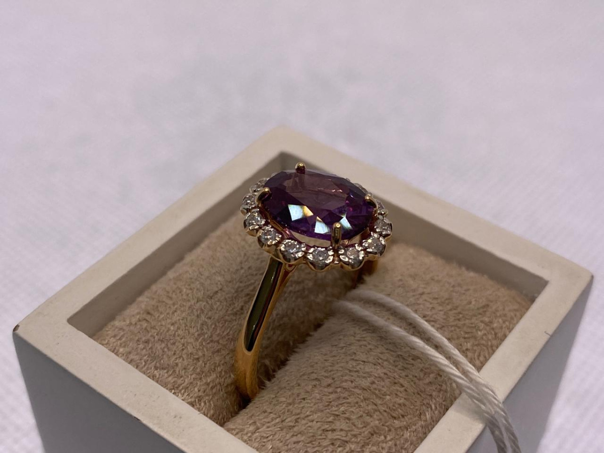 КОЛКМИ585 КОЛЬЦО С КАМНЯМИ (Au 585)