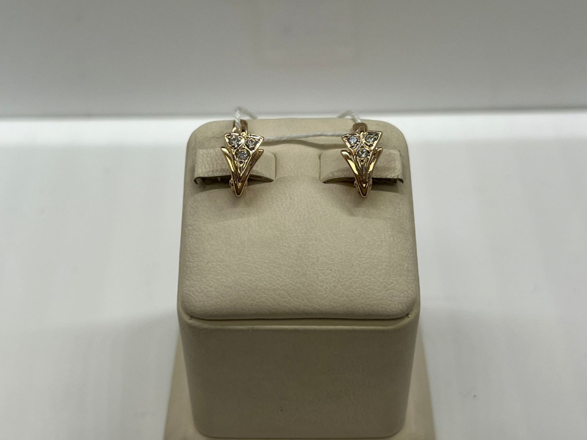 СЕРЬГИ С КАМНЯМИ (Au 585)