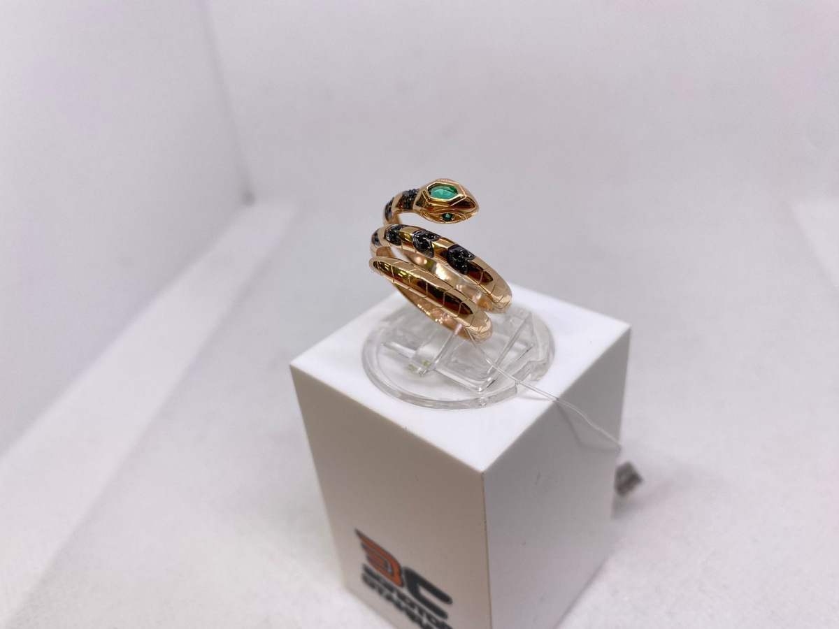 КОЛЬЦО С КАМНЯМИ (Au 585)