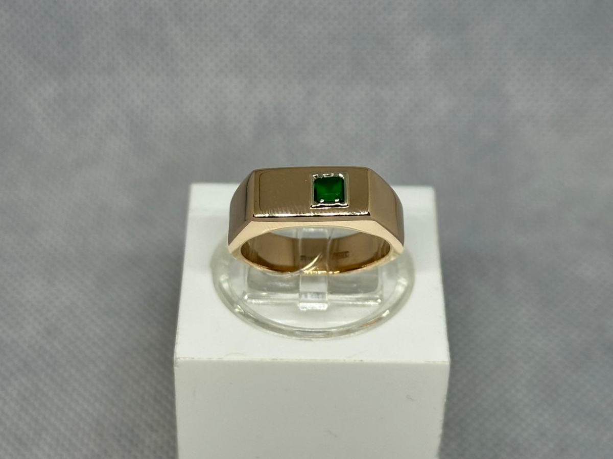 КОЛЬЦО ПЕЧАТКА с камнем (Au 585)