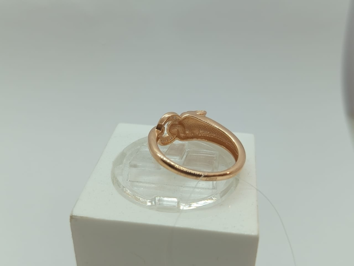 КОЛЬЦО С КАМНЯМИ (Au 585)