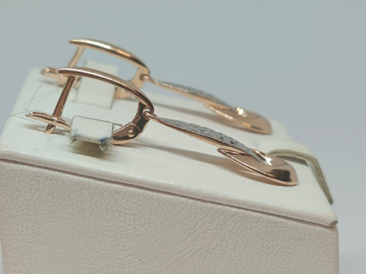 СЕРЬГИ БЕЗ КАМНЯ (Au 585)