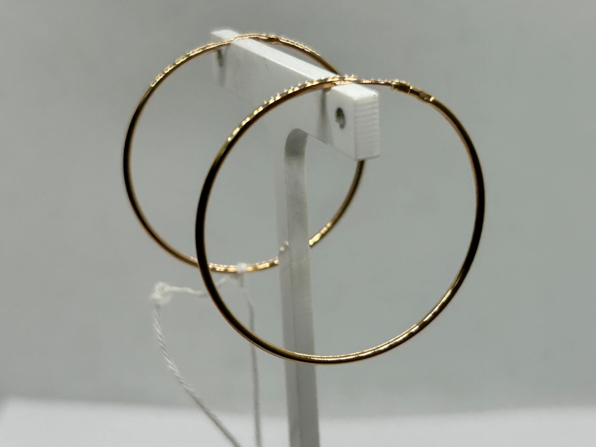 СКОН585 СЕРЬГИ КОНГО (Au 585)