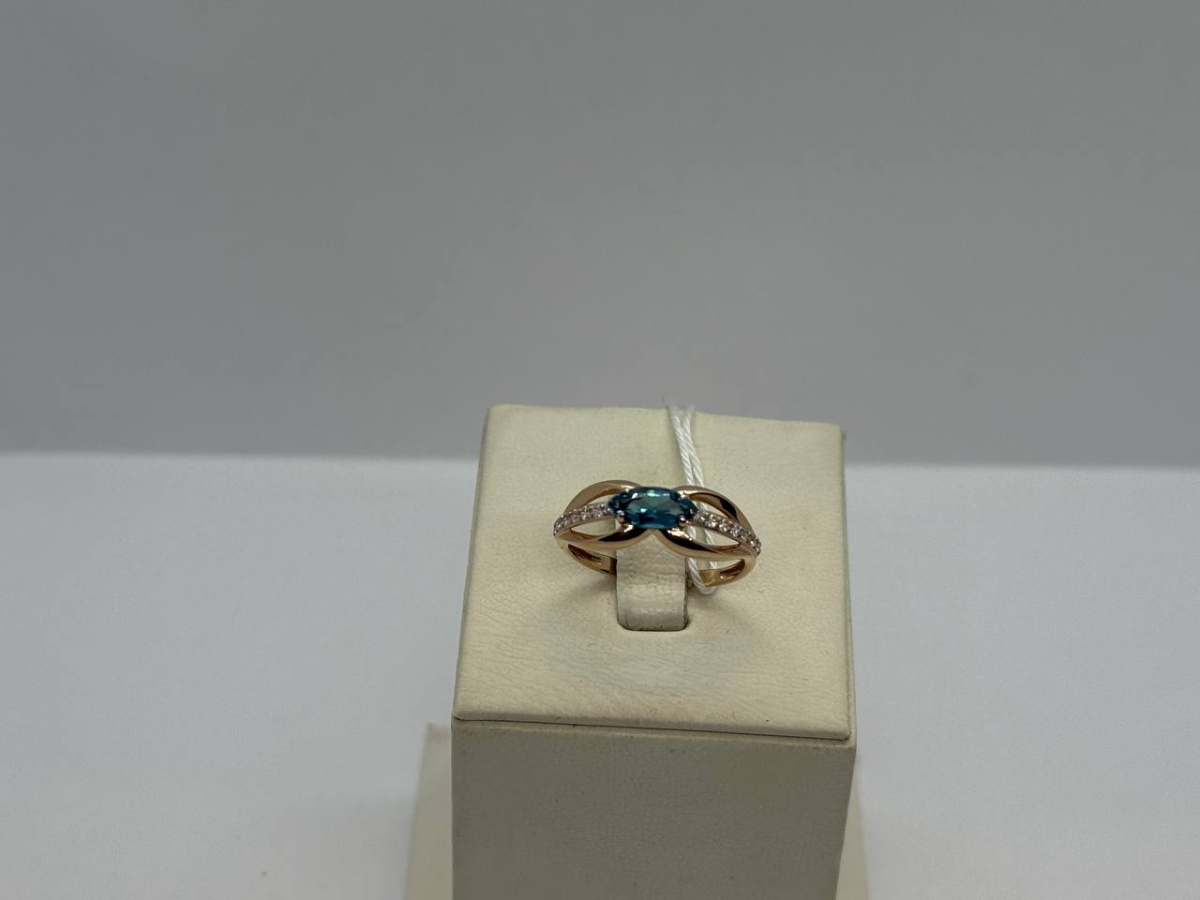 КОЛЬЦО С КАМНЯМИ (Au 585)